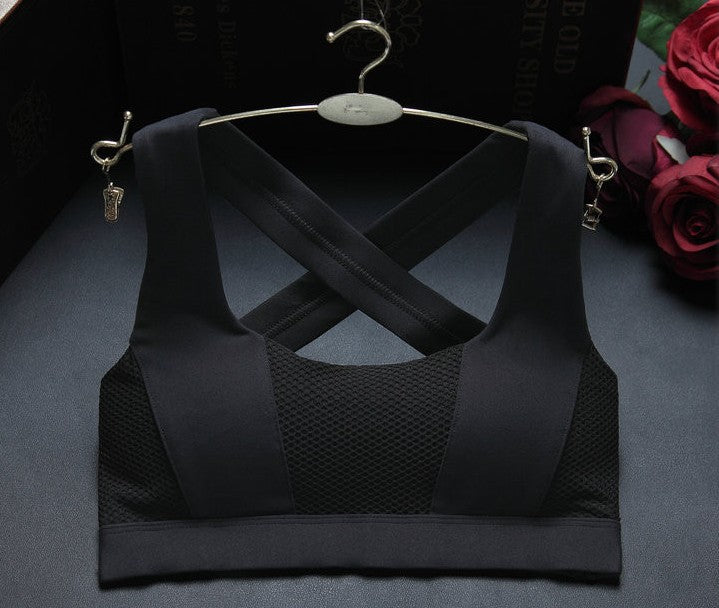 Criss Cross Back Sports Workout Jogging Push up Shockproof Running Fitness Gym Yoga Bras The Clothing Company Sydney