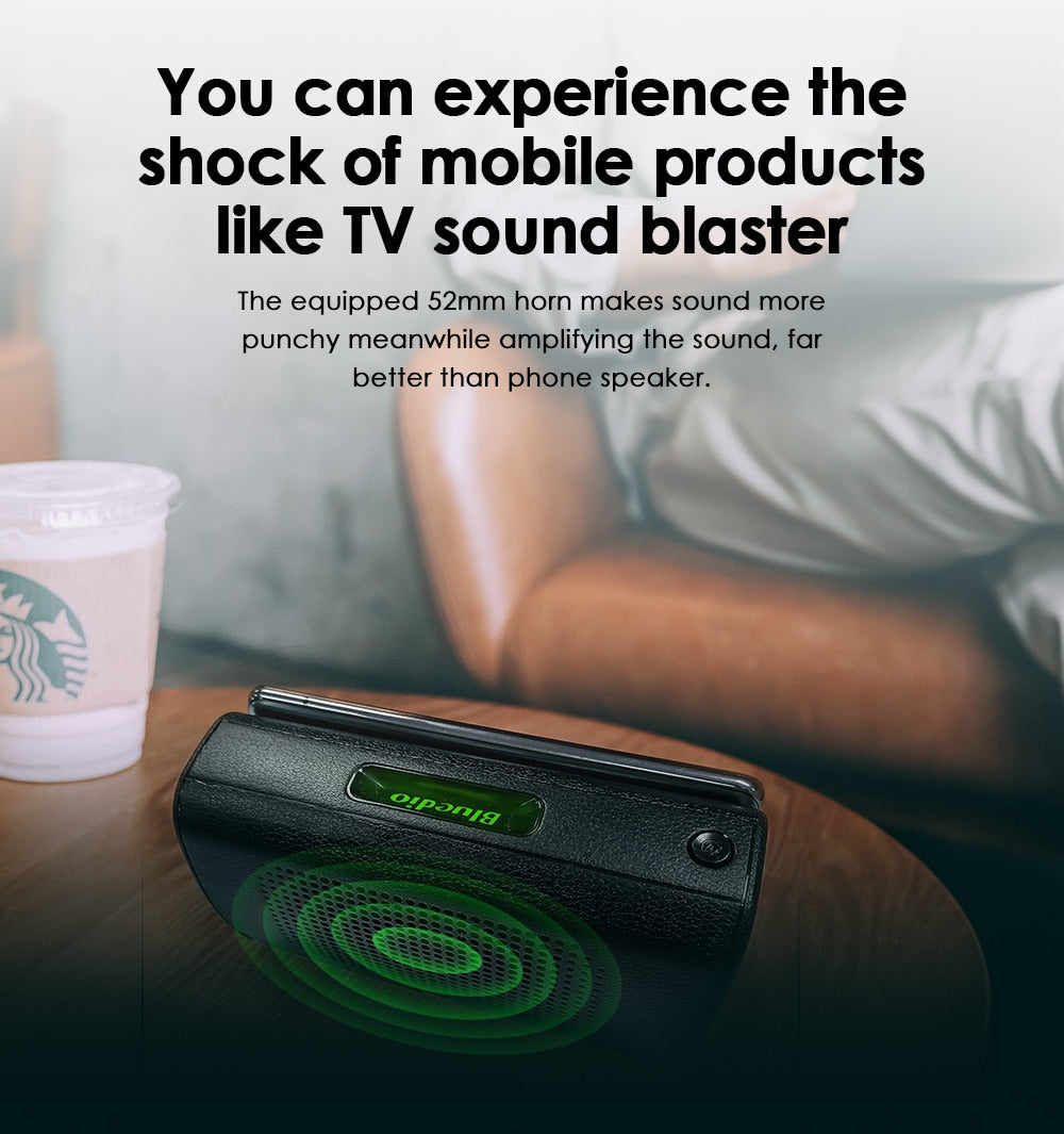 Bluedio MS mobile soundbar portable with sensor phone stand holder Bluetooth Speaker The Clothing Company Sydney