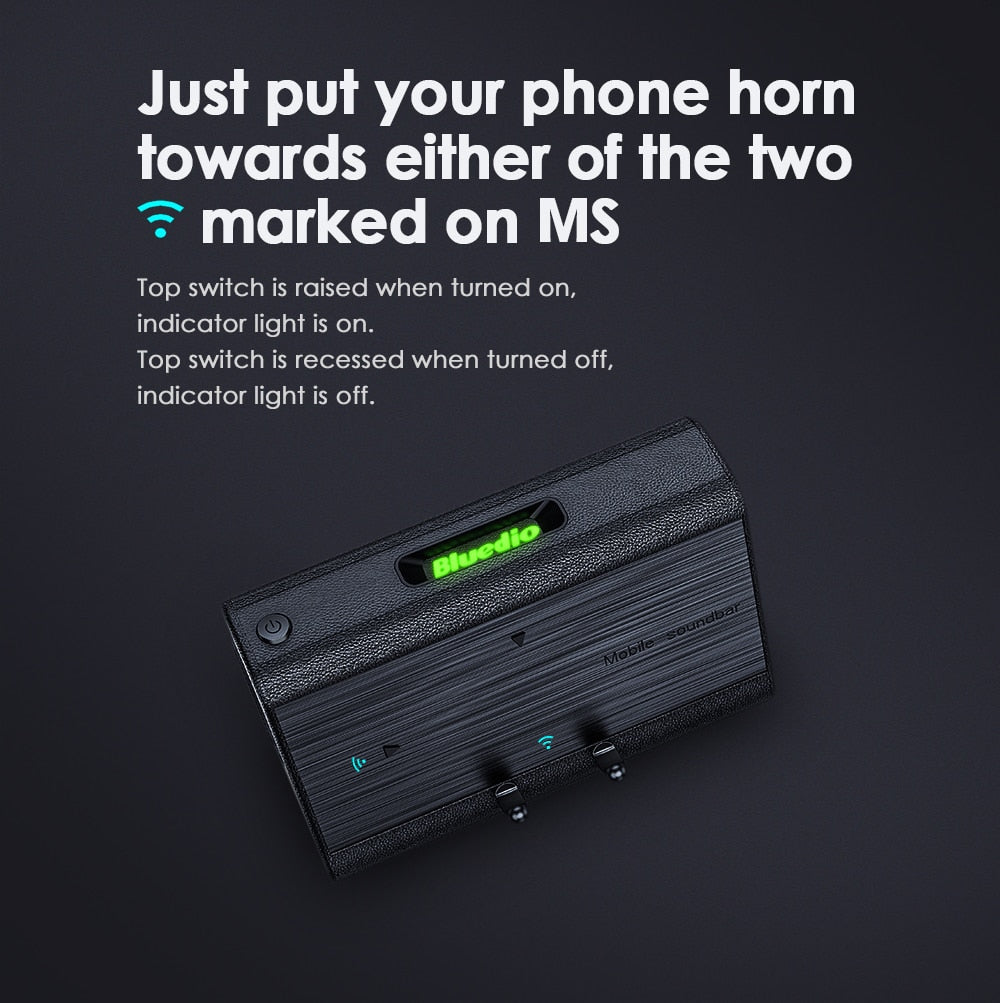 Bluedio MS mobile soundbar portable with sensor phone stand holder Bluetooth Speaker The Clothing Company Sydney