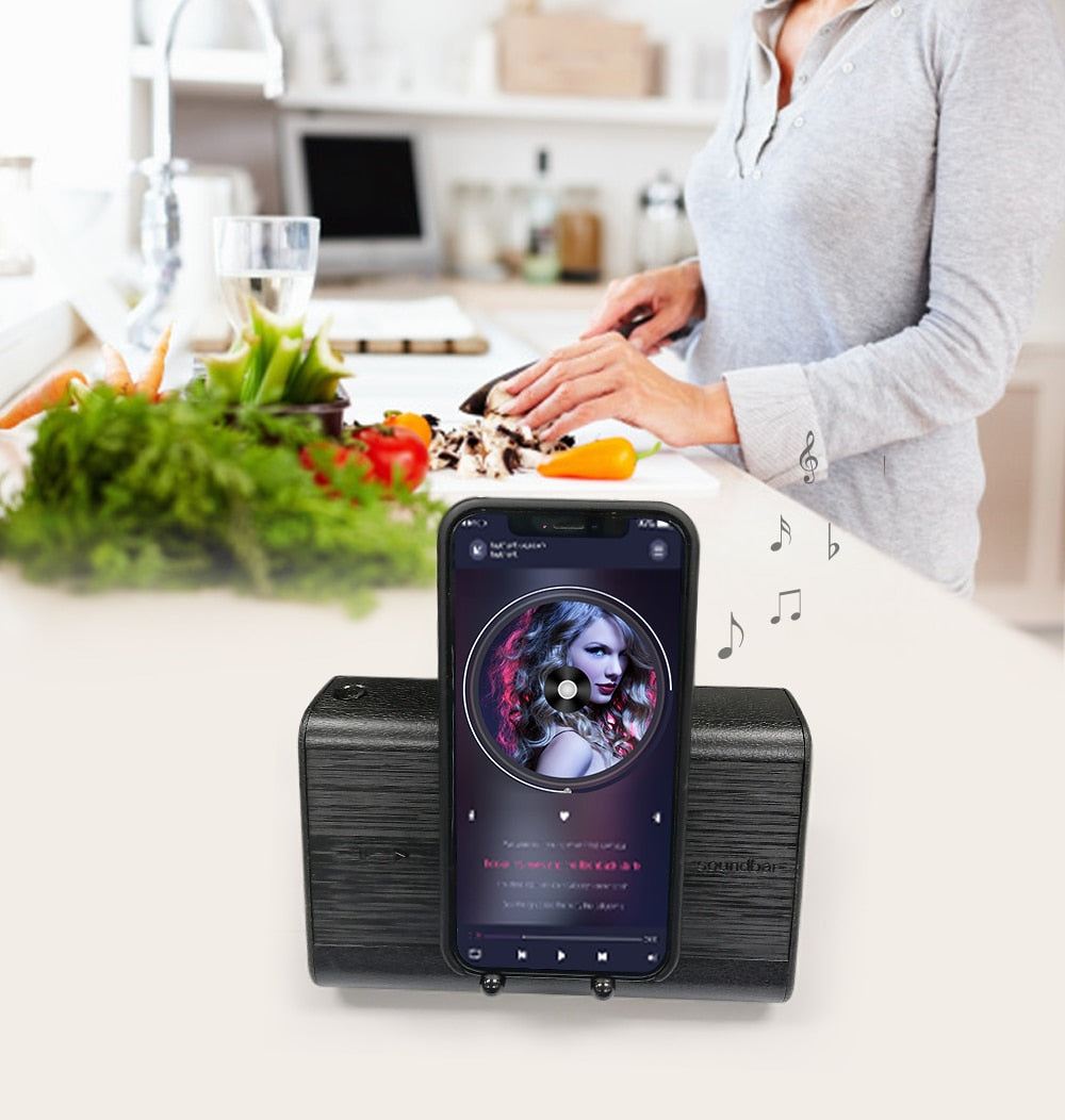 Bluedio MS mobile soundbar portable with sensor phone stand holder Bluetooth Speaker The Clothing Company Sydney