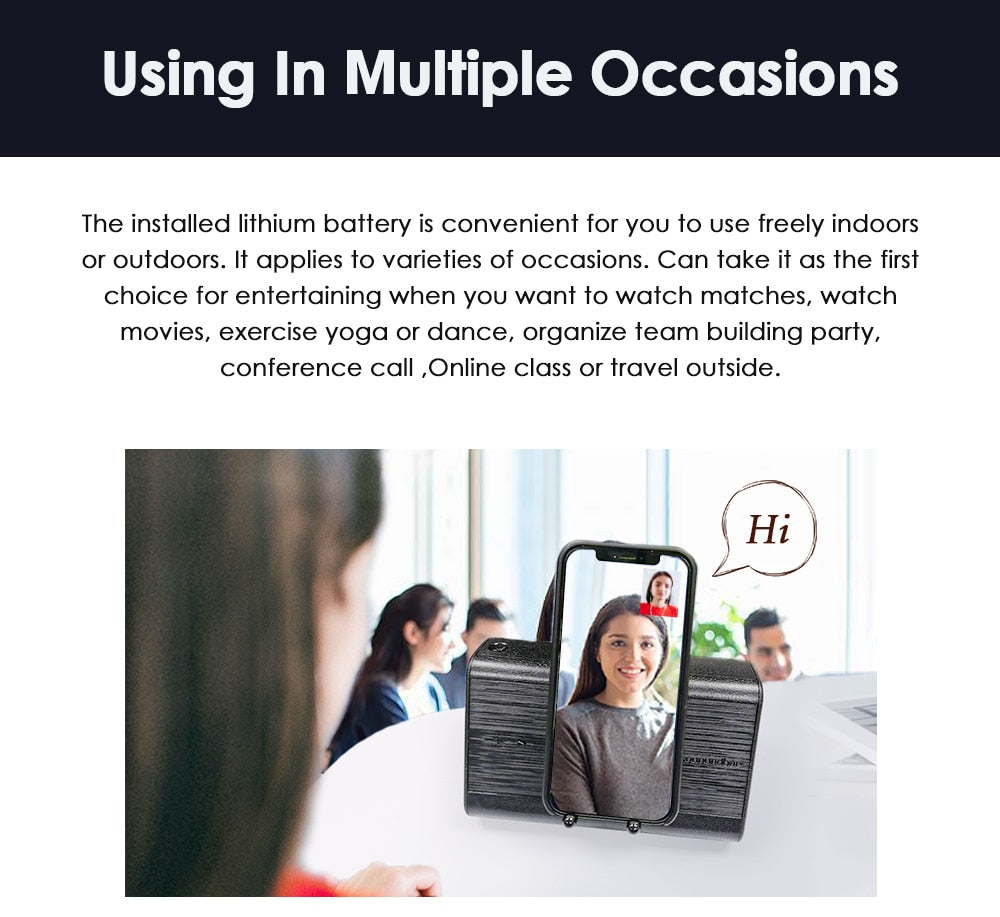 Bluedio MS mobile soundbar portable with sensor phone stand holder Bluetooth Speaker The Clothing Company Sydney