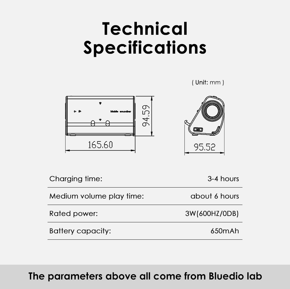 Bluedio MS mobile soundbar portable with sensor phone stand holder Bluetooth Speaker The Clothing Company Sydney