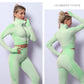 2/3 Piece Seamless Women Yoga Set Workout Sportswear Gym Clothing Fitness Long Sleeve Crop Top High Waist Leggings Sports Suits The Clothing Company Sydney