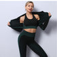 2/3 Piece Seamless Women Yoga Set Workout Sportswear Gym Clothing Fitness Long Sleeve Crop Top High Waist Leggings Sports Suits The Clothing Company Sydney