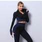 2/3 Piece Seamless Women Yoga Set Workout Sportswear Gym Clothing Fitness Long Sleeve Crop Top High Waist Leggings Sports Suits The Clothing Company Sydney