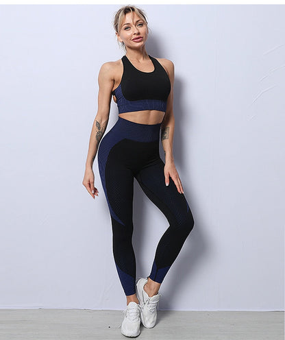 2/3 Piece Seamless Women Yoga Set Workout Sportswear Gym Clothing Fitness Long Sleeve Crop Top High Waist Leggings Sports Suits The Clothing Company Sydney
