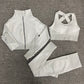 2/3 Piece Seamless Women Yoga Set Workout Sportswear Gym Clothing Fitness Long Sleeve Crop Top High Waist Leggings Sports Suits The Clothing Company Sydney