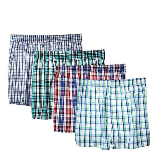 4 pack Underwear Men Boxers Loose Shorts Men's Big  Shorts Boxer Cotton Home Underpants Underwear The Clothing Company Sydney