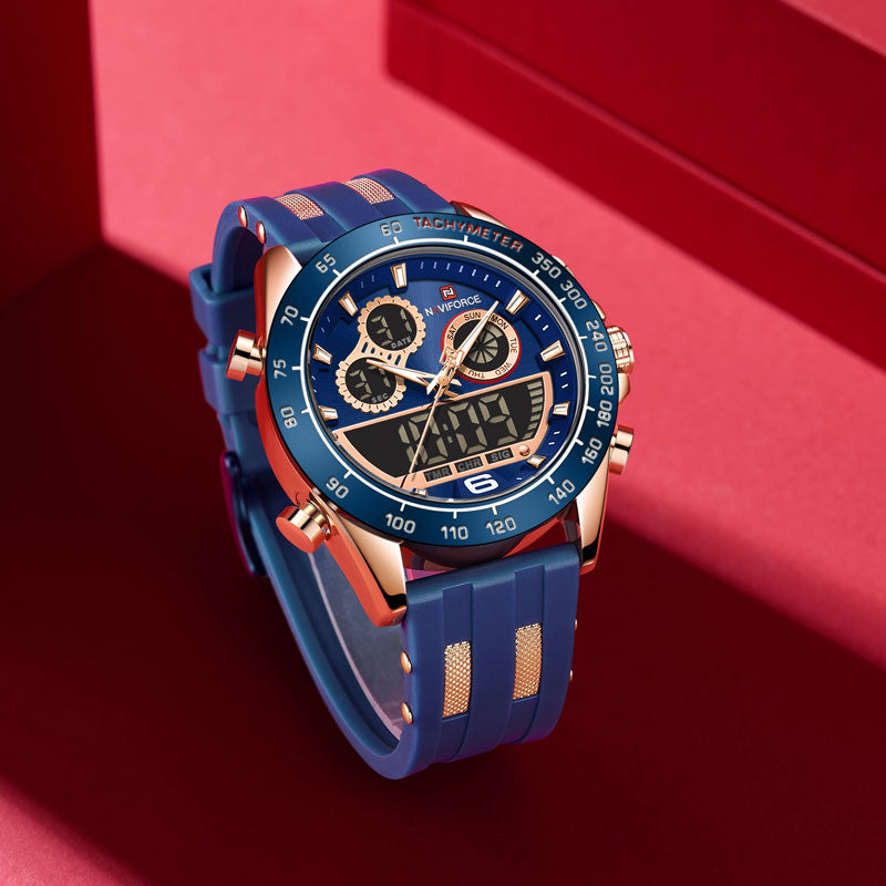 Men's Luxury Brand Digital Military Quartz Wrist Watch Sport Chronograph Silicone Strap Watches The Clothing Company Sydney