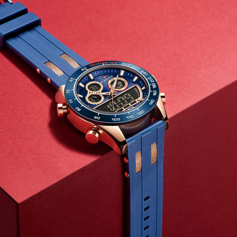 Men's Luxury Brand Digital Military Quartz Wrist Watch Sport Chronograph Silicone Strap Watches The Clothing Company Sydney