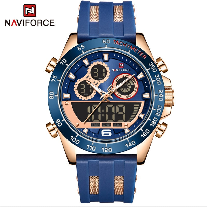Men's Luxury Brand Digital Military Quartz Wrist Watch Sport Chronograph Silicone Strap Watches The Clothing Company Sydney
