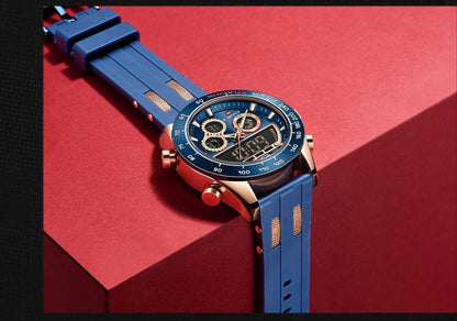 Men's Luxury Brand Digital Military Quartz Wrist Watch Sport Chronograph Silicone Strap Watches The Clothing Company Sydney