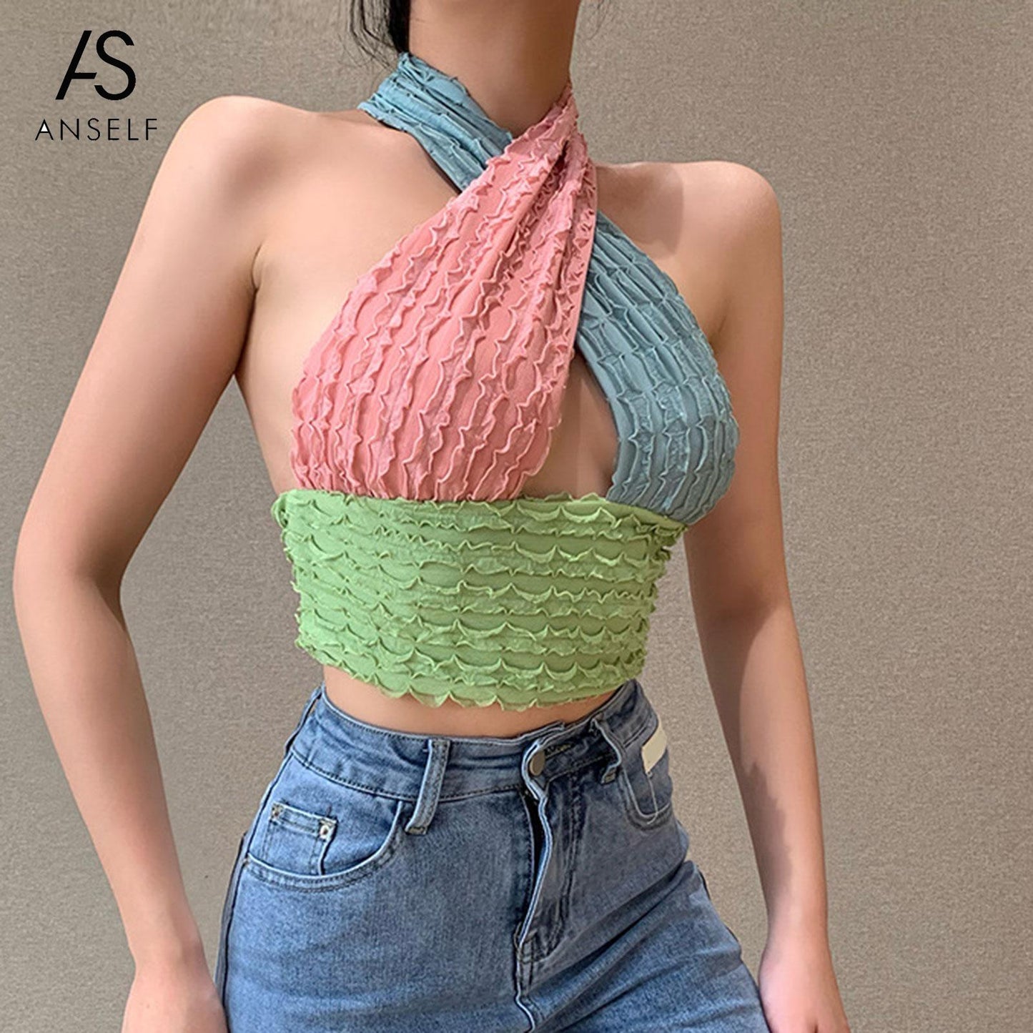 Cross Halter Crop Top Sleeveless Backless Cami Top Hollow Out Sexy Bralette Top The Clothing Company Sydney