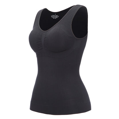 Tank Tops with Built in Bra Shelf Bra Casual Wide Strap Basic Camisole Sleeveless Top Body Shaper with Removable Bra Shapewear The Clothing Company Sydney