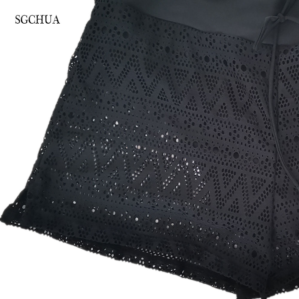 Black Mesh swimming trunks Plus Size Blue Lace swimsuit Swim shorts Boxer Briefs Swimwear The Clothing Company Sydney