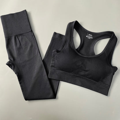 3 Piece Fitness Women Yoga Set Seamless Sportswear workout sport leggings+top+Bra Gym Set Woman Gym Clothing shorts sets 2021 HOT The Clothing Company Sydney