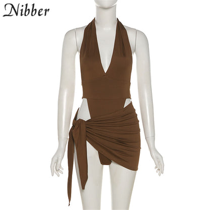 2 Piece Beach Vacation Wear Basic Bikini Bodysuit Skirts For Women's Clothing Suit Set The Clothing Company Sydney