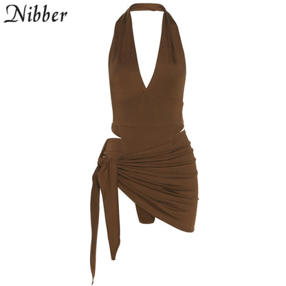 2 Piece Beach Vacation Wear Basic Bikini Bodysuit Skirts For Women's Clothing Suit Set The Clothing Company Sydney
