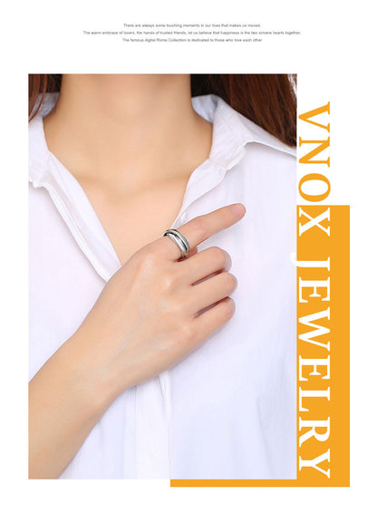 Classic 3 Rounds Ring Sets Women Stainless Steel Wedding Engagement Jewellery The Clothing Company Sydney