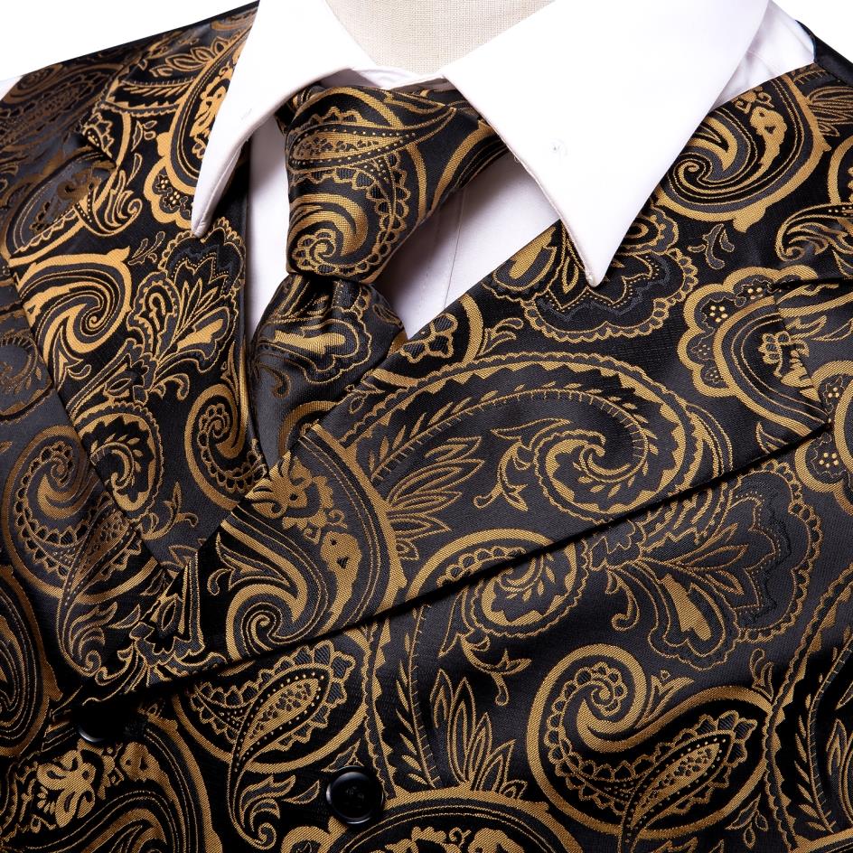 Men's Vests and Tie Business Formal Dresses Slim Vest 4piece Hanky cufflinks for Suit Blue Paisley Waistcoat The Clothing Company Sydney