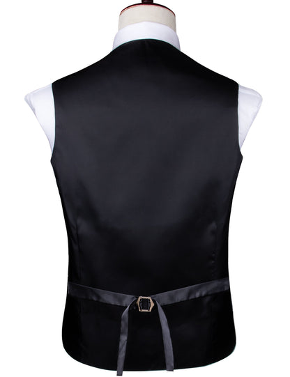 Men's Vests and Tie Business Formal Dresses Slim Vest 4piece Hanky cufflinks for Suit Blue Paisley Waistcoat The Clothing Company Sydney
