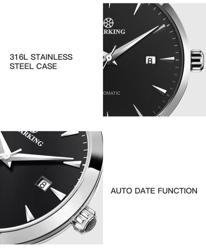 Men's Business Watch 40mm 5Bar Mechanical Watch Simple Sapphire  Ultra Thin Mechanical Watch The Clothing Company Sydney
