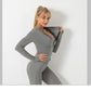 3 Piece Seamless  Women Yoga Sets Ladies Sport Gym suits Wear Running Clothes women Fitness Sport Yoga Suit Keep warm yoga clothing The Clothing Company Sydney