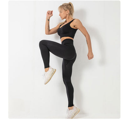 3 Piece Seamless  Women Yoga Sets Ladies Sport Gym suits Wear Running Clothes women Fitness Sport Yoga Suit Keep warm yoga clothing The Clothing Company Sydney