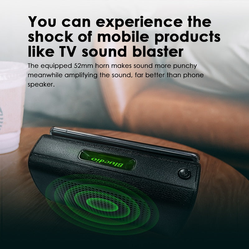 Bluedio MS mobile soundbar portable with sensor phone stand holder Bluetooth Speaker The Clothing Company Sydney