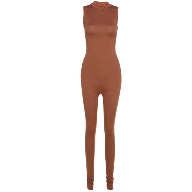 Autumn Winter Jumpsuit Streetwear Long Sleeve Bodycon Solid Sport Fitness Overalls The Clothing Company Sydney