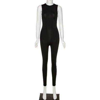 Autumn Winter Jumpsuit Streetwear Long Sleeve Bodycon Solid Sport Fitness Overalls The Clothing Company Sydney