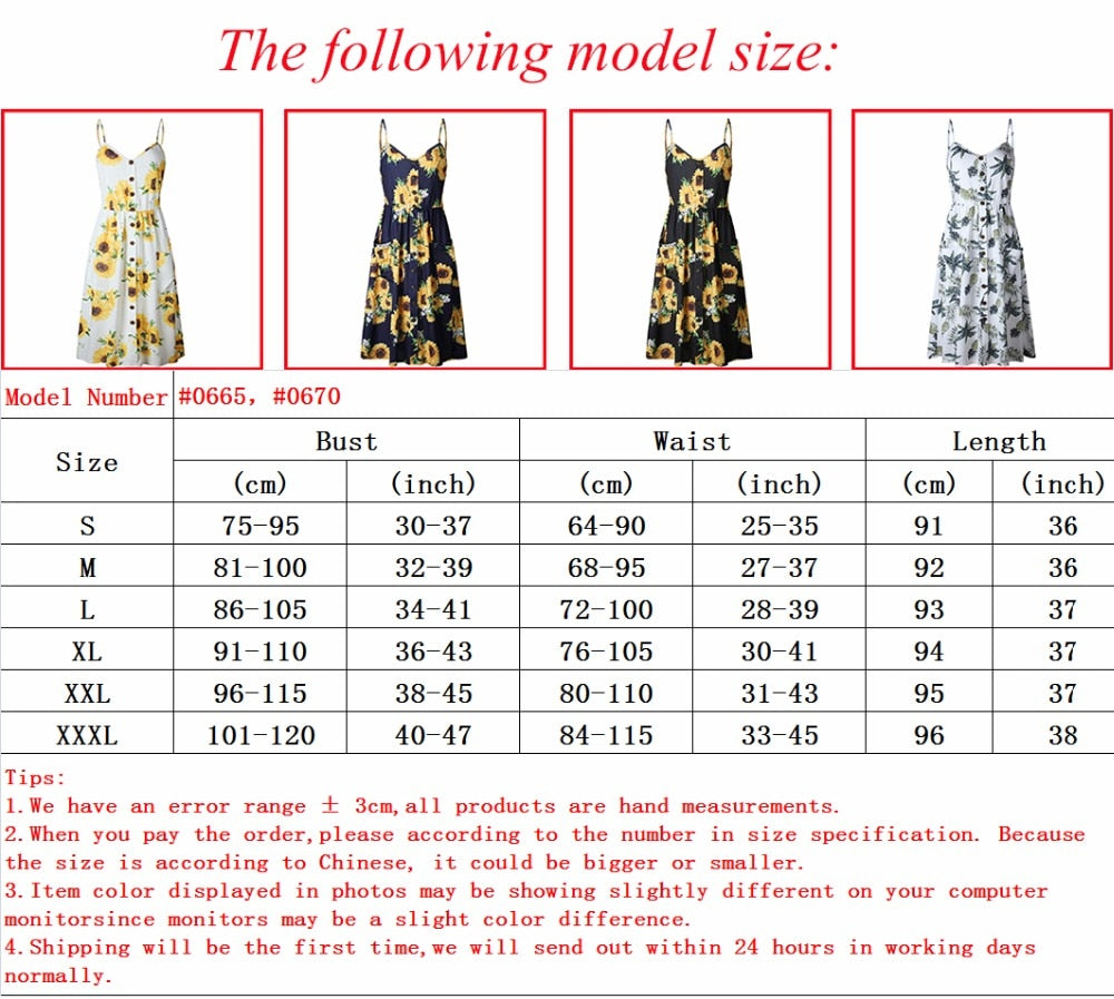 Vintage Casual Sundress Beach Midi Button Backless Polka Dot Striped Summer Boho Sexy Floral Dress - The Clothing Company Sydney