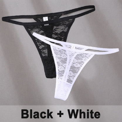 2 pack Women's Underwear Lace Panties Floral Lingerie Panties Thong G-String Pantys Perspective Intimates The Clothing Company Sydney