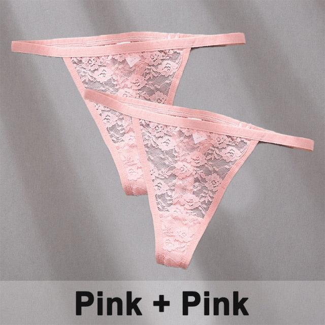 2 pack Women's Underwear Lace Panties Floral Lingerie Panties Thong G-String Pantys Perspective Intimates The Clothing Company Sydney