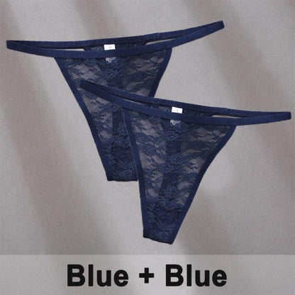 2 pack Women's Underwear Lace Panties Floral Lingerie Panties Thong G-String Pantys Perspective Intimates The Clothing Company Sydney