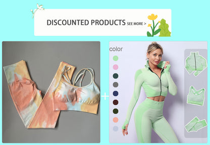 2 Piece Dye Seamless yoga set  Women gym fitness clothing sportswear sports bra high waist gym leggings sports suits yoga suits The Clothing Company Sydney