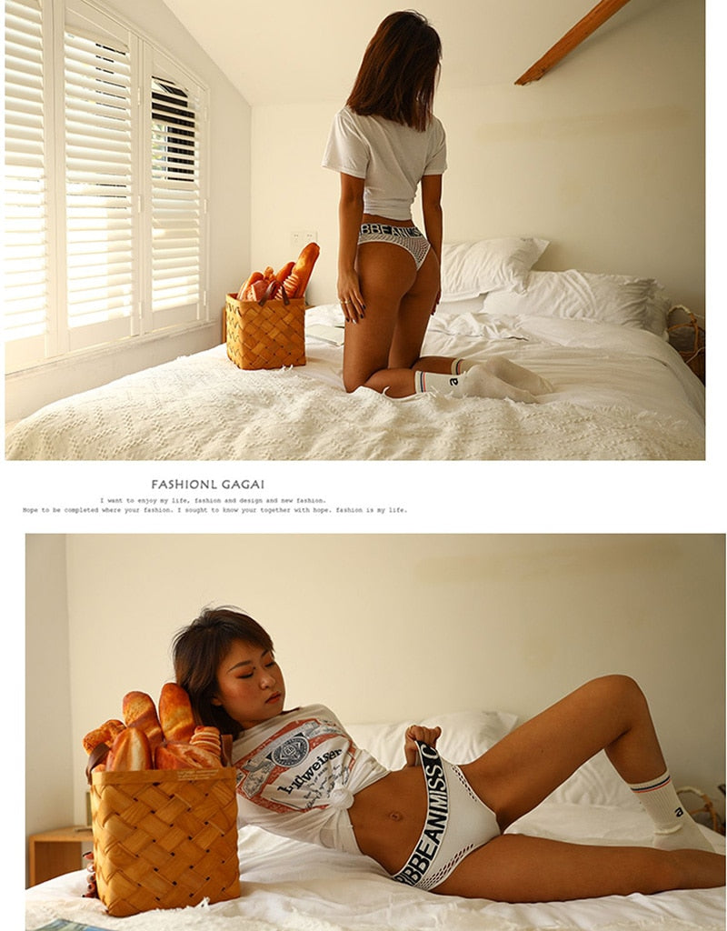 3 Pack Transparent Sport Panties Set Underwear Seamless Thongs G-String Comfort Lady Lingerie Soft Briefs The Clothing Company Sydney