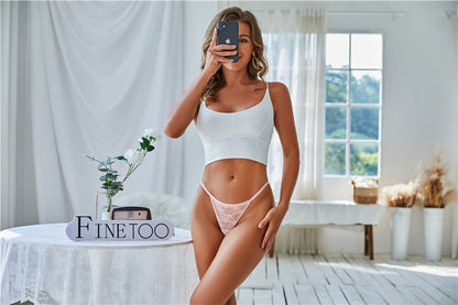 2 pack Women's Underwear Lace Panties Floral Lingerie Panties Thong G-String Pantys Perspective Intimates The Clothing Company Sydney