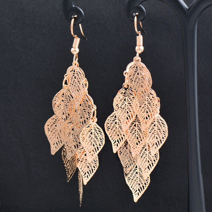 Charm White Black Enamel Gold Leaf Drop Earrings Fashion Jewelry The Clothing Company Sydney