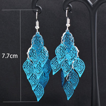 Charm White Black Enamel Gold Leaf Drop Earrings Fashion Jewelry The Clothing Company Sydney