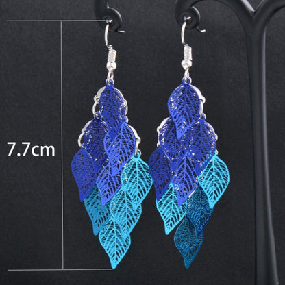 Charm White Black Enamel Gold Leaf Drop Earrings Fashion Jewelry The Clothing Company Sydney