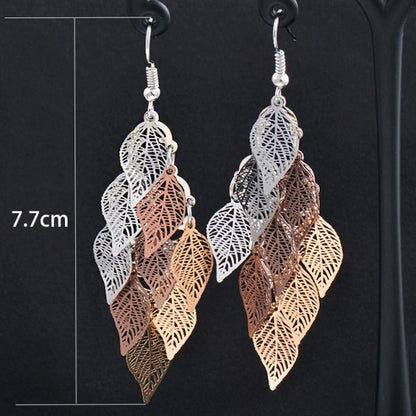 Charm White Black Enamel Gold Leaf Drop Earrings Fashion Jewelry The Clothing Company Sydney