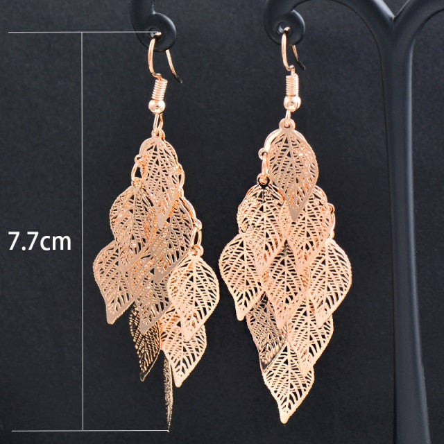 Charm White Black Enamel Gold Leaf Drop Earrings Fashion Jewelry The Clothing Company Sydney