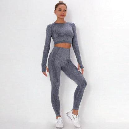 2 Piece Gym Sportwear Yoga Set Suit for Fitness Sport Outfit Seamless Leggings Sports Shorts Top Workout Set The Clothing Company Sydney