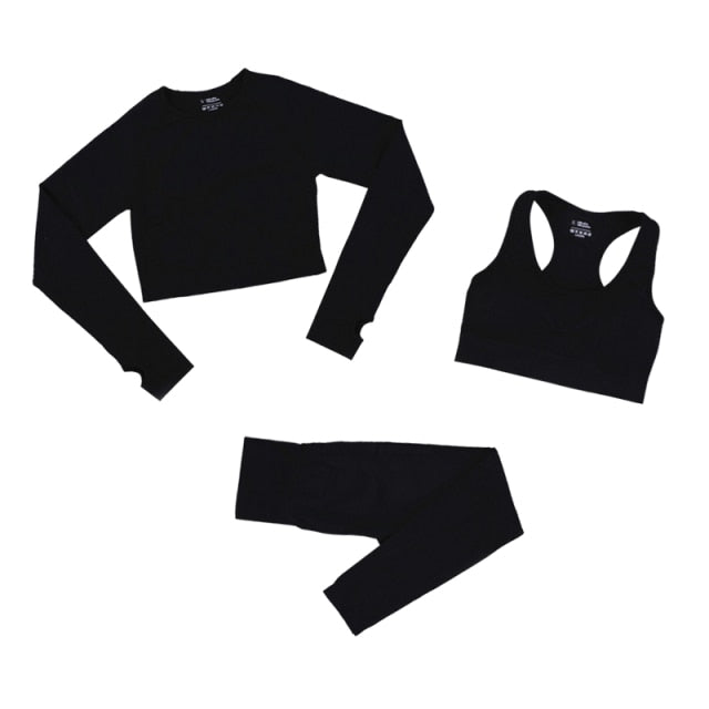 2 Piece Gym Sportwear Yoga Set Suit for Fitness Sport Outfit Seamless Leggings Sports Shorts Top Workout Set The Clothing Company Sydney
