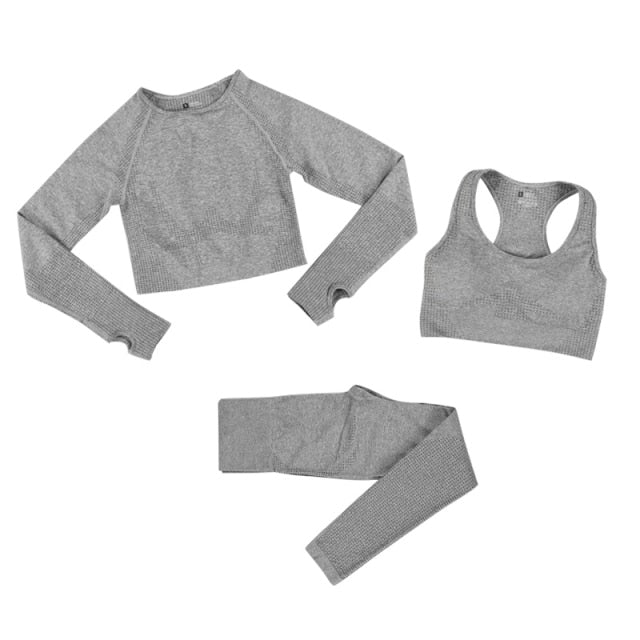 2 Piece Gym Sportwear Yoga Set Suit for Fitness Sport Outfit Seamless Leggings Sports Shorts Top Workout Set The Clothing Company Sydney