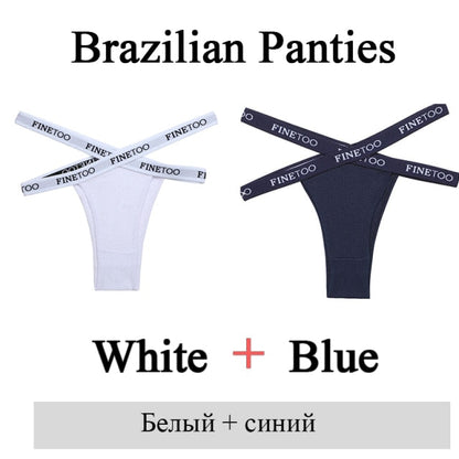 2 Pack Summer Brazilian Panties for Women Low Rise Cotton Panties Front Cross Underwear Breathable Lingerie Briefs The Clothing Company Sydney