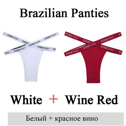 2 Pack Summer Brazilian Panties for Women Low Rise Cotton Panties Front Cross Underwear Breathable Lingerie Briefs The Clothing Company Sydney