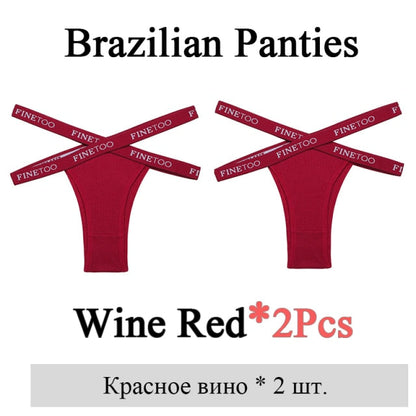2 Pack Summer Brazilian Panties for Women Low Rise Cotton Panties Front Cross Underwear Breathable Lingerie Briefs The Clothing Company Sydney
