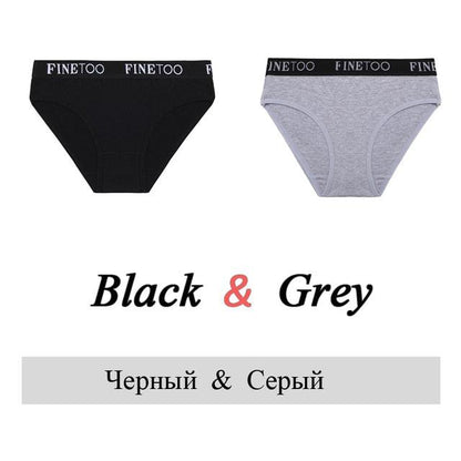 2 Pack Cotton Seamless Briefs Comfortable Solid Color Panties Low Waist Breathable Intimates Underpants Underwear The Clothing Company Sydney